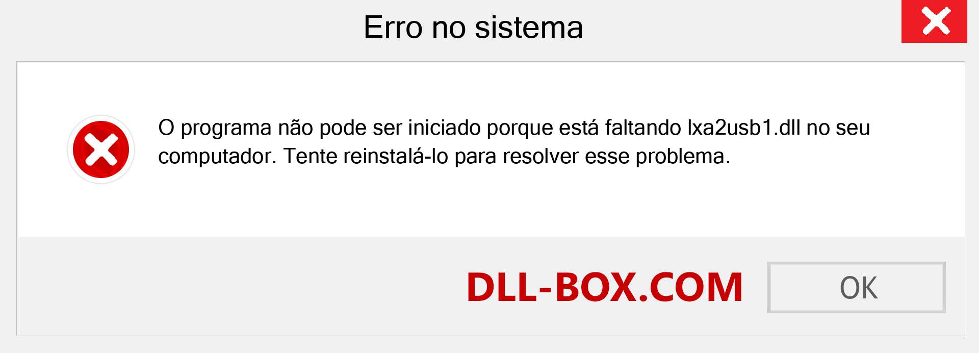 Arquivo lxa2usb1.dll ausente ?. Download para Windows 7, 8, 10 - Correção de erro ausente lxa2usb1 dll no Windows, fotos, imagens